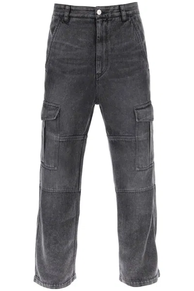 Shop Isabel Marant Terence Cargo Jeans In Grigio