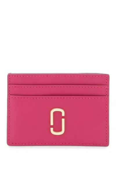 Shop Marc Jacobs The J Marc Card Case In Fuxia