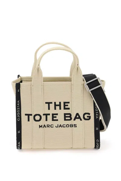 Shop Marc Jacobs The Jacquard Small Bag In Beige