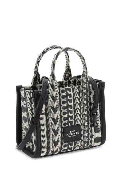 Shop Marc Jacobs The Mini Tote Bag With Lenticular Effect In Bianco