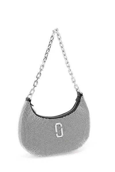 Shop Marc Jacobs The Rhinestone Small Curve Bag In Nero