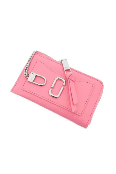 Shop Marc Jacobs The Utility Snapshot Top Zip Multi Wallet In Rosa