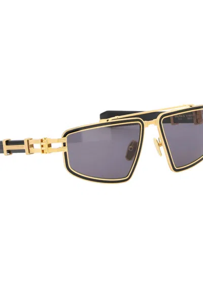 Shop Balmain Titan Sunglasses In Nero