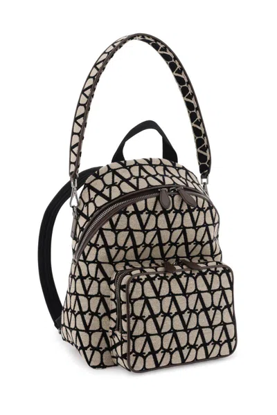 Shop Valentino Toile Iconographe Backpack In Beige