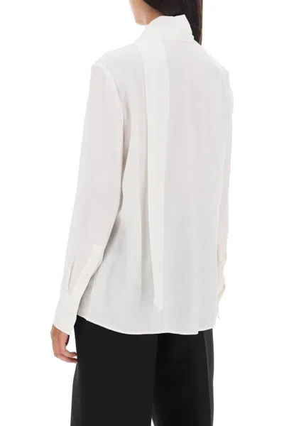 Shop Valentino Toile Iconographe Shirt In Silk Jacquard In Bianco