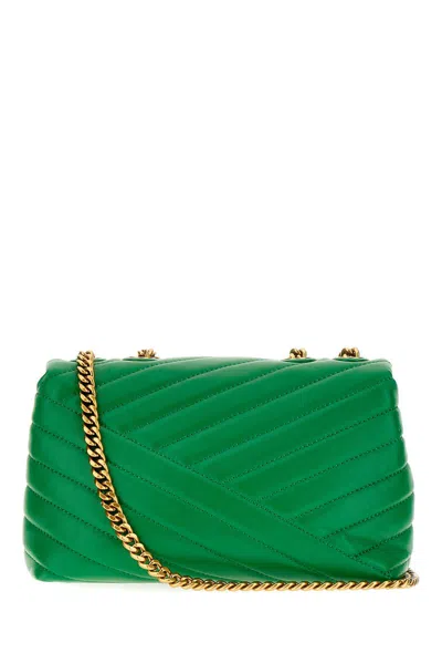 Shop Tory Burch Kira Leather Shoulder Bag In Green