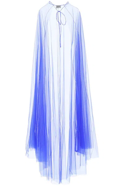 Shop 19:13 Dresscode Tulle Cape In Blu