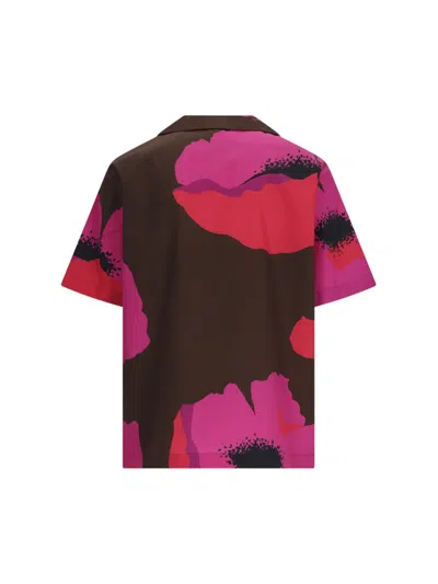 Shop Valentino Shirts In Multicolour