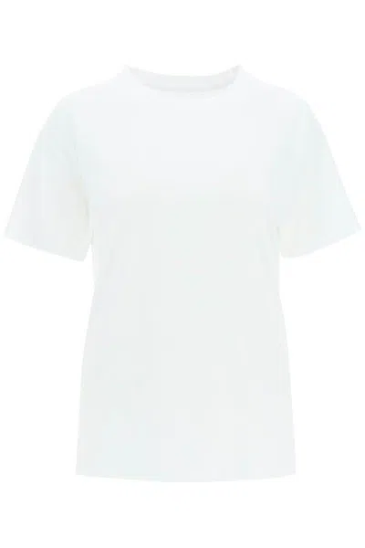 Shop Maison Margiela Vintage-effect Logo T-shirt In Bianco