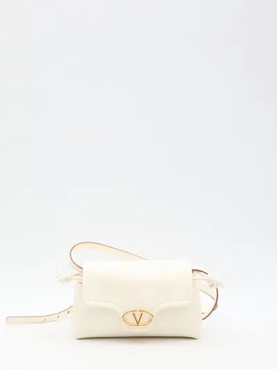 Shop Valentino Vlogo 1960 Mini Bag In Ivory