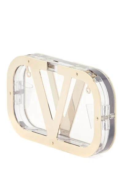 Shop Valentino Vlogo Signature Minaudiere In Oro