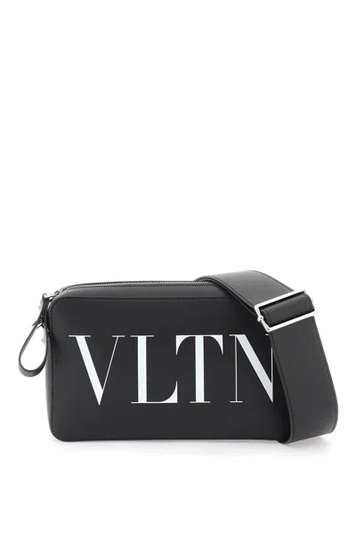 Shop Valentino Vltn Shoulder Bag In Nero