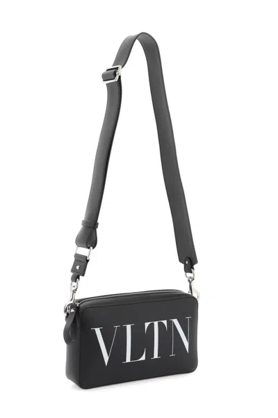 Shop Valentino Vltn Shoulder Bag In Nero