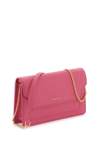 Shop Marni Wallet Trunk Bag In Rosa