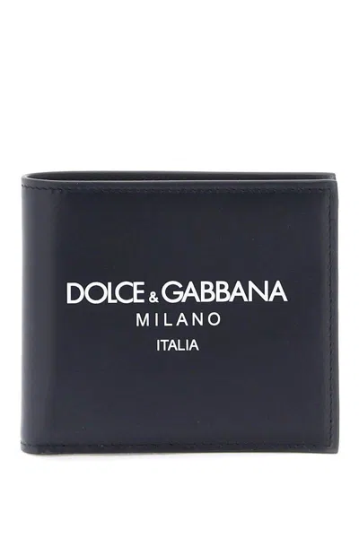 Shop Dolce & Gabbana Wallet With Logo In Blu