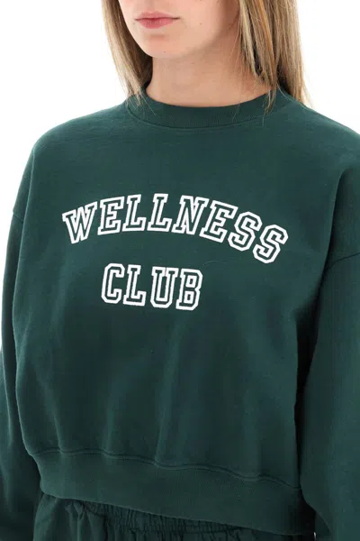 Shop Sporty And Rich Wellness Club Sweatshirt In Verde