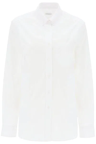 Shop Saks Potts William Poplin Shirt In Bianco