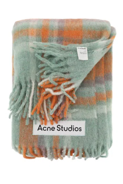 Shop Acne Studios Wool & Mohair Extra Large Scarf In Arancio
