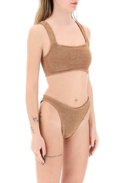 Shop Hunza G Xandra Bikini Set In Marrone