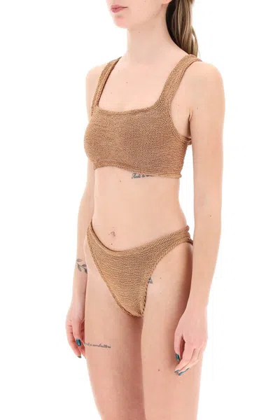Shop Hunza G Xandra Bikini Set In Marrone