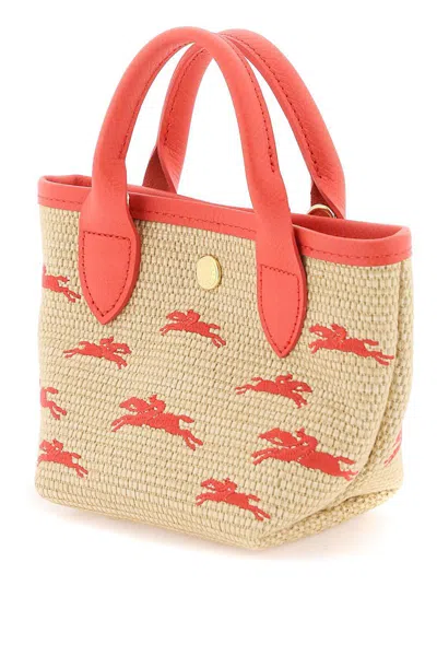 Shop Longchamp Xs Le Panier Pliage Mini Bag In Beige