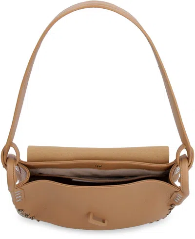 Shop Zanellato Amina S Leather Shoulder Bag In Saddle Brown