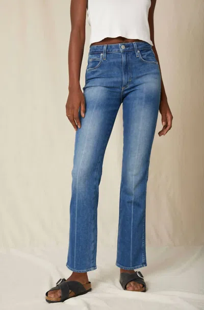 Shop Amo Bella Flare Jeans In Peaceful In Blue