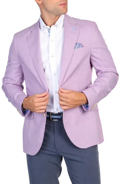Shop Tailorbyrd Purple Mini Houndstooth Sport Coat