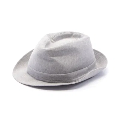 Shop Dior Hat Cotton Gray In Grey