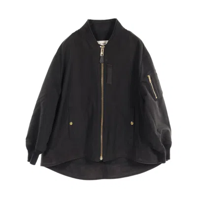 Shop The Reracs Ma-1 Jacket Blouson In Black