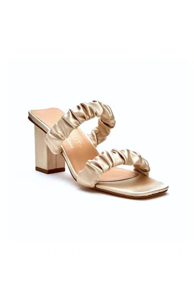 Shop Matisse First Love Heeled Sandal In Champagne In Gold