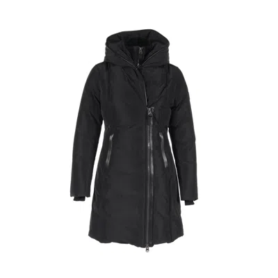 Shop Mackage Kay-nfr Down Coat Hooded In Black