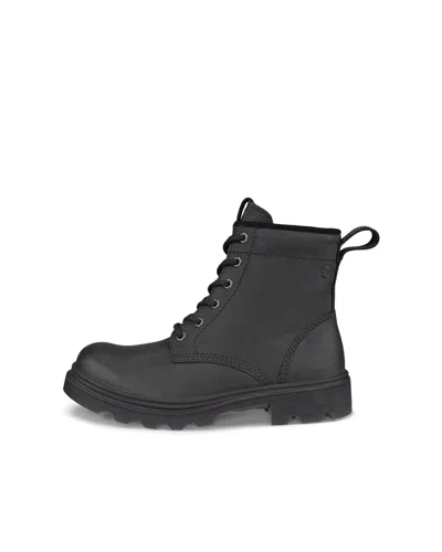Shop Ecco Grainer Womens Waterproof Leather Boots In Black