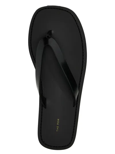Shop The Row 'city' Thong Sandals In Black
