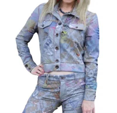 Petit Pois By Viviana G City Nights Jacket In Multi In Multi