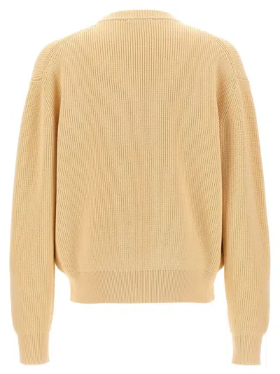 Shop Maison Kitsuné Bold Fox Head Sweater, Cardigans Beige