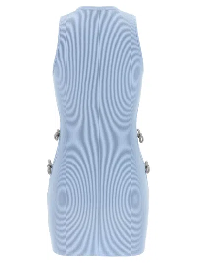 Shop Mach & Mach Crystal Bow Dress Dresses Light Blue