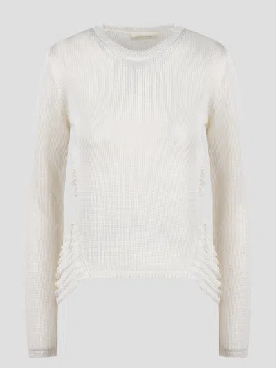 Shop Atomo Factory Fringed Viscose Knit Sweater