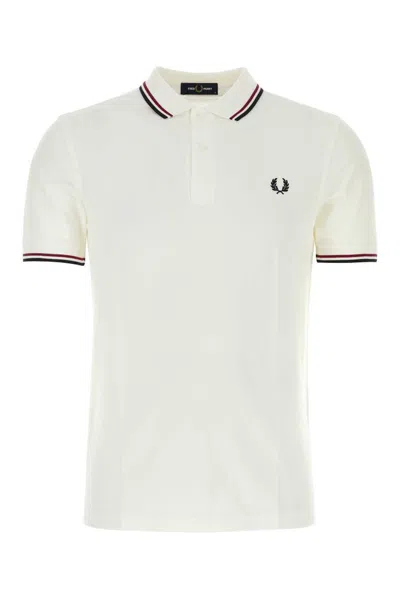 Shop Fred Perry Twin Tipped Short In White