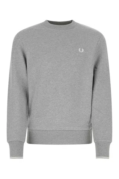 Shop Fred Perry Logo In Grey