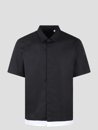 Shop Neil Barrett Loose Double Layer Short Sleeve Shirt