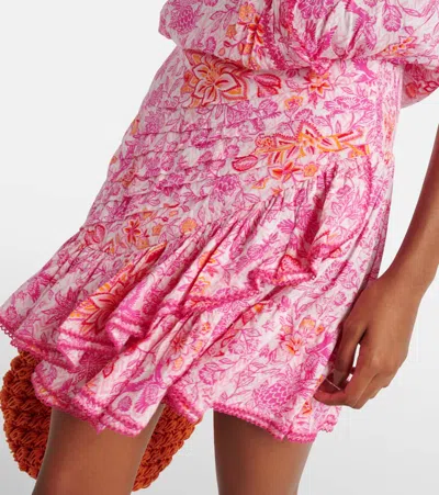 Poupette St Barth Bedrucktes Minikleid In Pink
