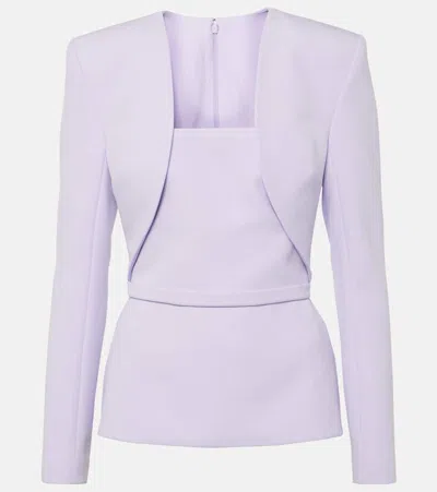 Safiyaa Samuela Crêpe Top In Lila