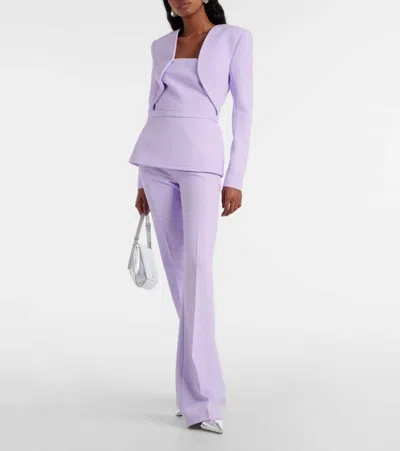 Safiyaa Samuela Crêpe Top In Lila