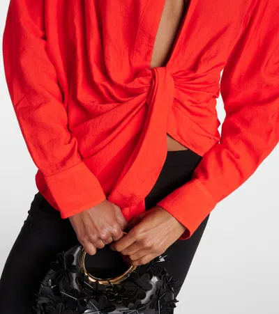 Jacquemus Hemd La Chemise Bahia In Orange