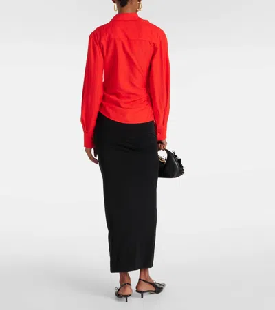 Jacquemus Hemd La Chemise Bahia In Orange