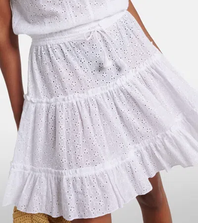 Poupette St Barth Minikleid Clara Aus Baumwolle In Weiss