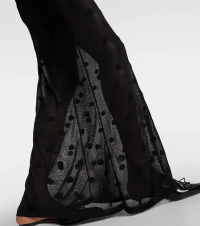 Jacquemus Robe La Robe Maille Puntini Aus Mesh In Schwarz