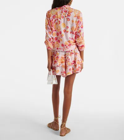 Poupette St Barth Bedrucktes Hemd Azia In Pink