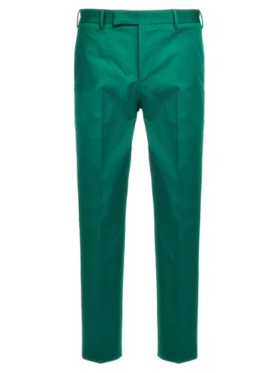 Shop Pt Torino Dieci Skinny Fit Pants In Green